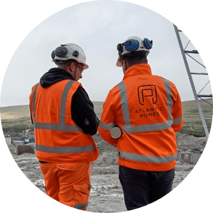 2 men engineers on site